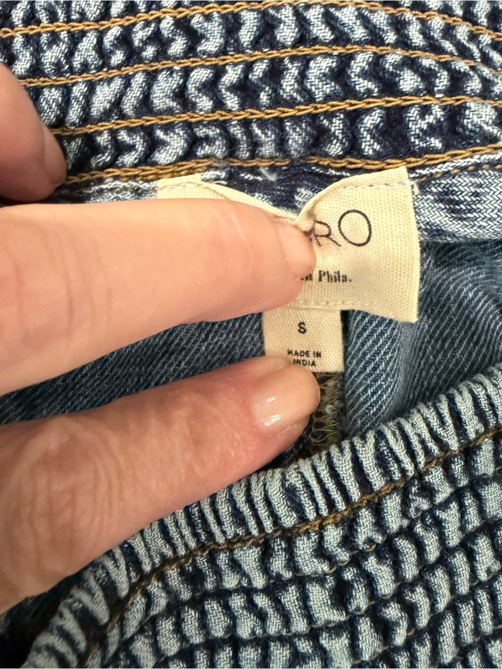Smocked Waist Denim Pants - Anthropologie Pilcro Reese - Picture 3 of 3